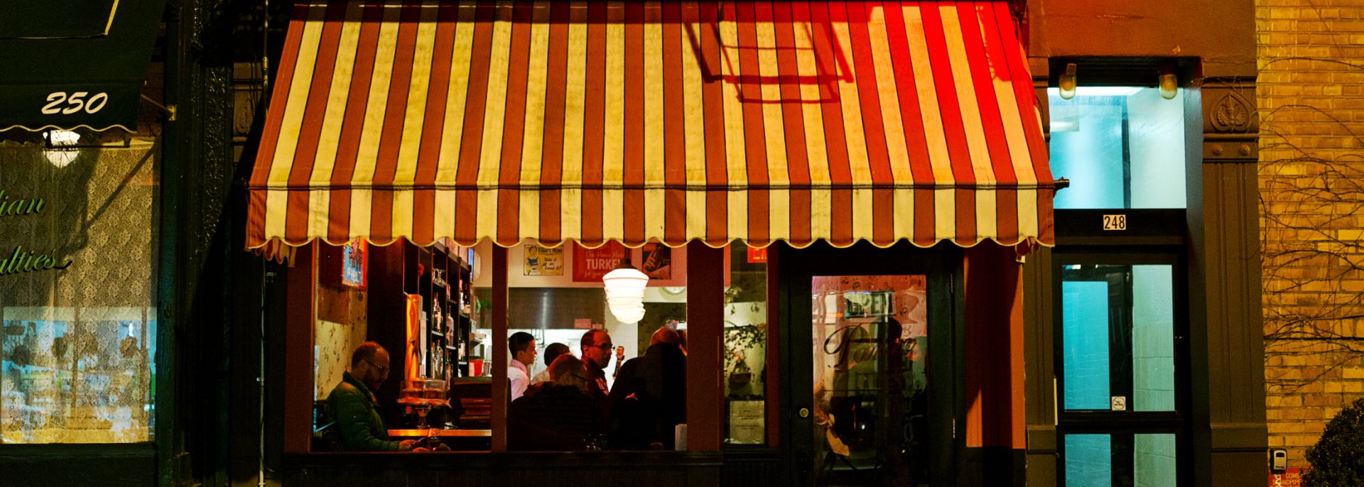 Exterior of a NYC restaurant
