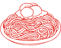 illustration of spaghetti